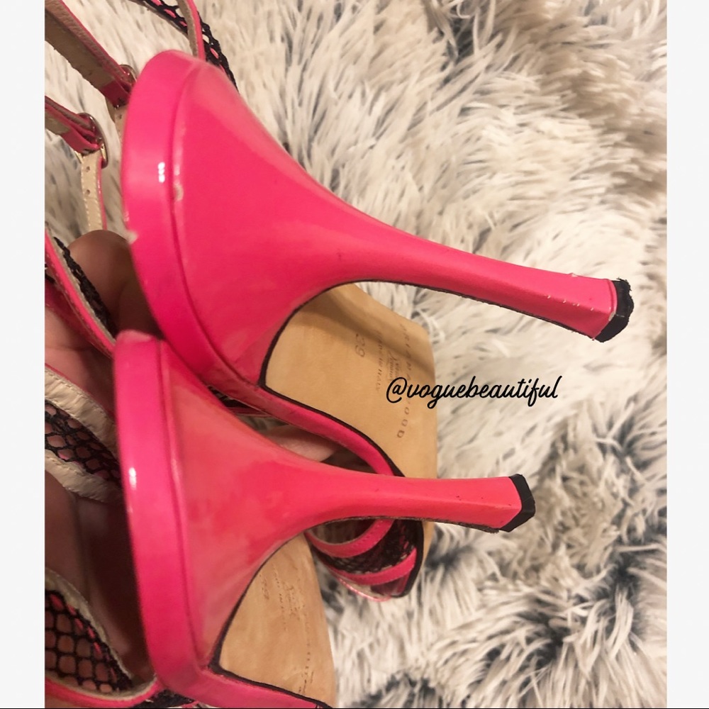 Brian Atwood Pink Mesh Heels - Picture 5 of 5